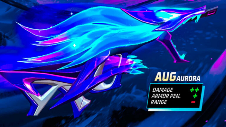 Senjata Baru Free Fire AUG Aurora Holler, Ini Beberapa Kelebihannya ! Damage Super Besar