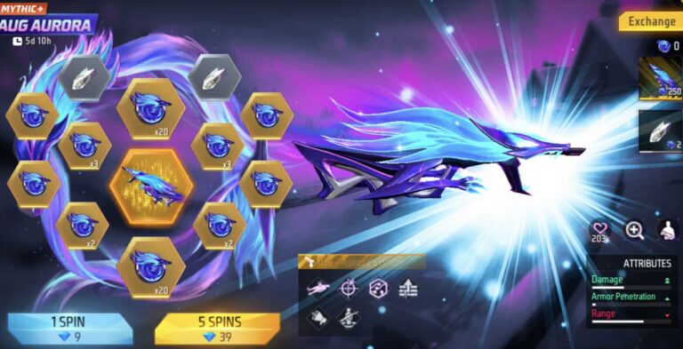 Tips Mendapatkan Senjata Baru Free Fire AUG Aurora Holler, Senjata Idaman Player FF !   