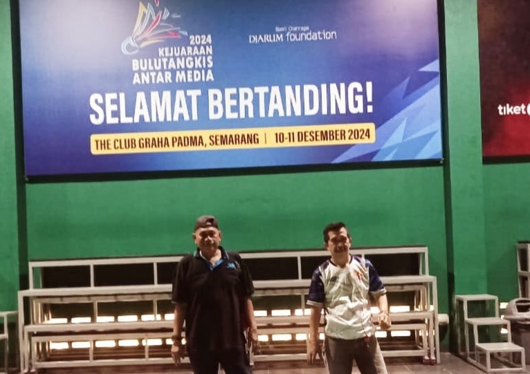 Sejumlah Pimpinan Media Ramaikan Kejuaraan Bulutangkis Antar-Media Zona Semarang