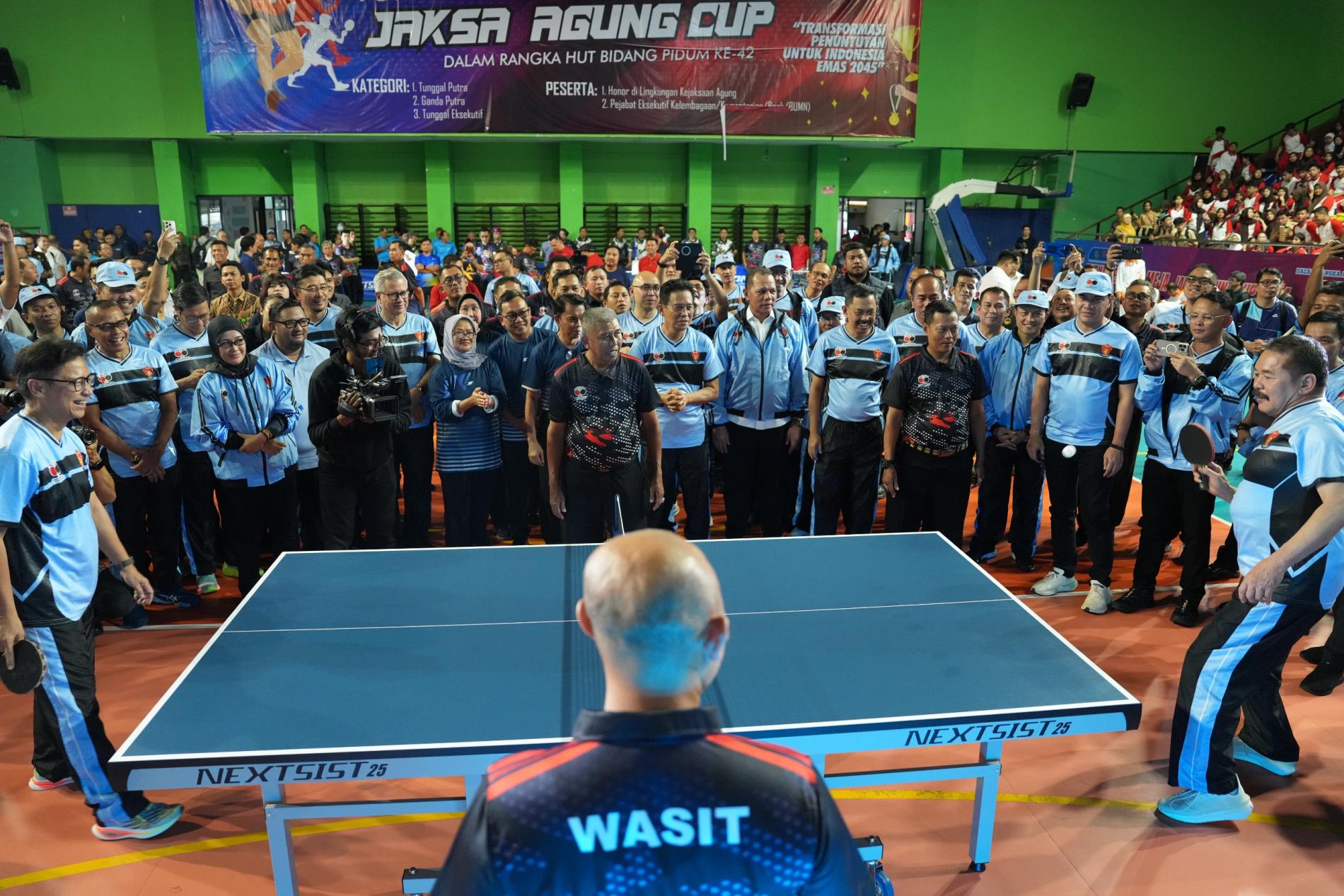 Turnamen Tenis Meja Jaksa Agung Cup 2024 Adakan Eksibisi Antar Instansi Guna Eratkan Sinergi dan Silaturahmi 