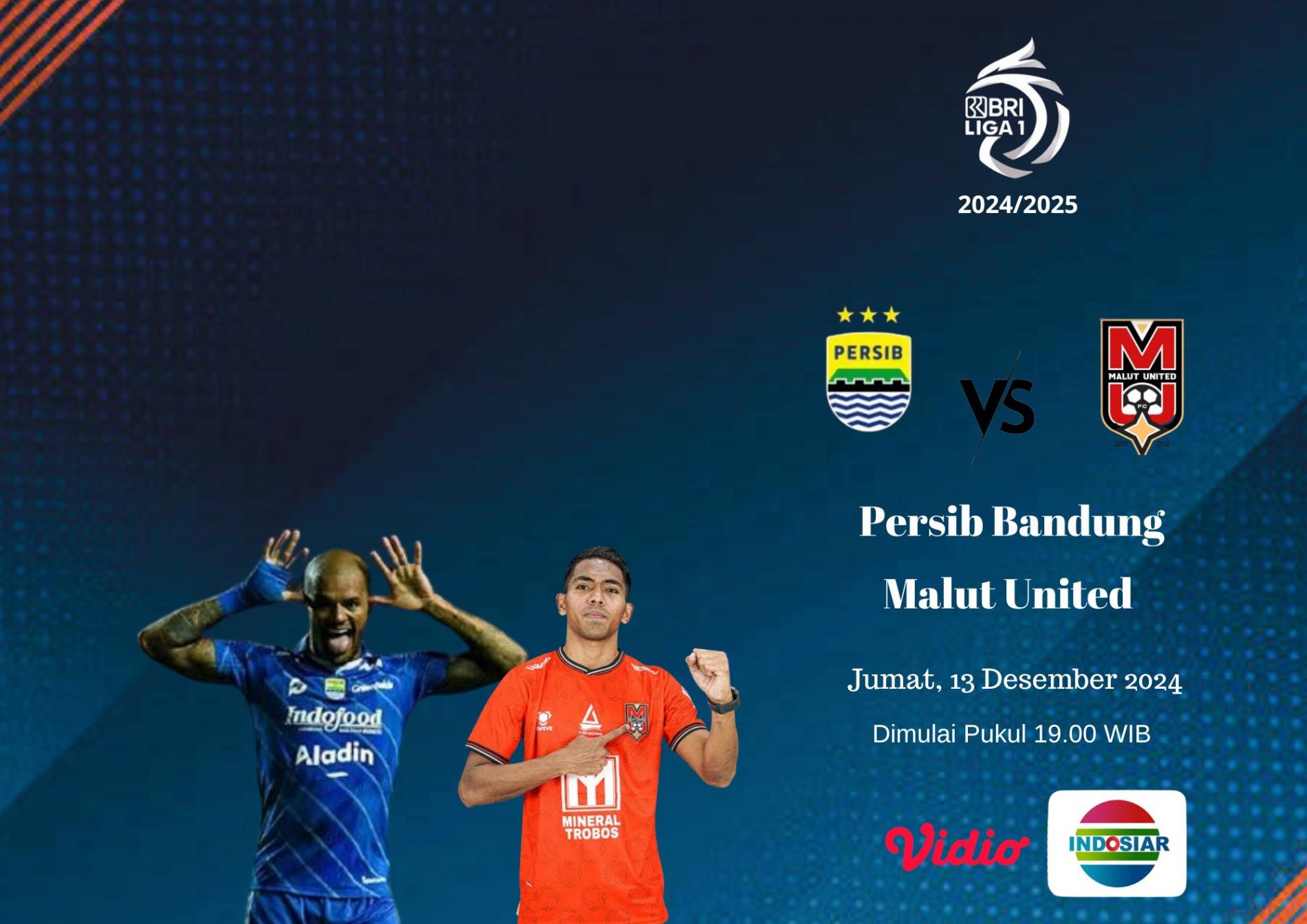Liga 1 2024-2025 : Live Streaming Pertandingan Persib Bandung vs Malut United, Malam ini