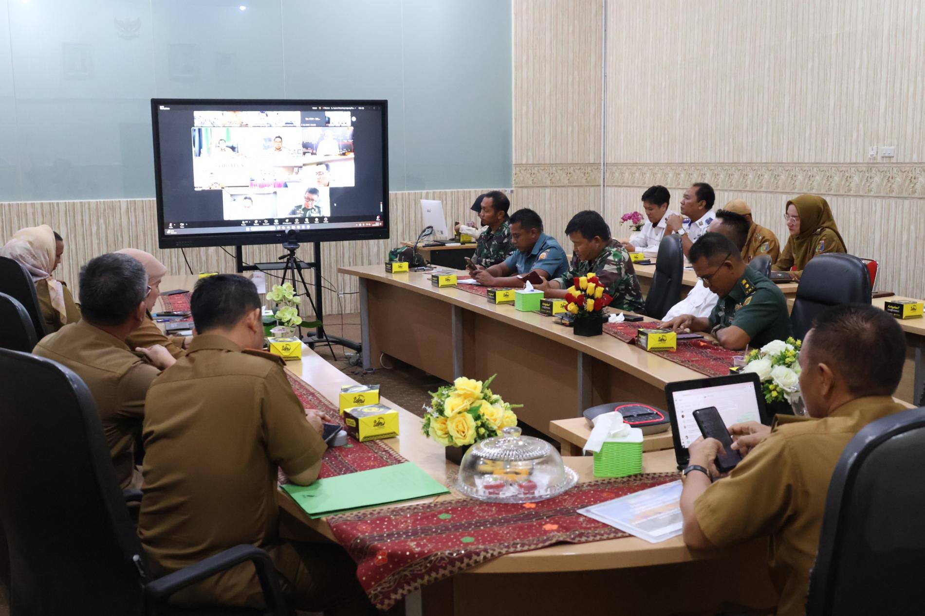 Pemprov Lampung Ikuti Rakor Pengendalian Inflasi dan Percepatan RTRW-RDTR