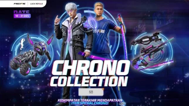 Begini Cara Mendapatakan Bundle Chrono Collection di Free Fire, Bertema Futuristik !