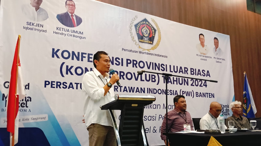 Bos Radar Banten Group Mashudi Terpilih Aklamasi Ketua PWI Provinsi Banten