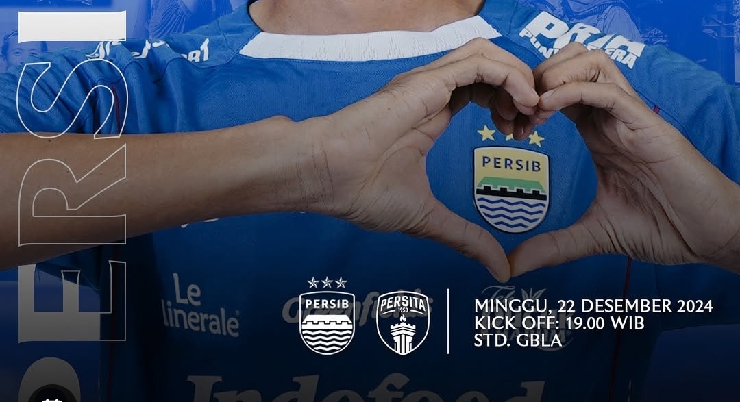 Jadwal Pertandingan Pekan ke 16 Liga 1 2024-2025 : Persib Bandung vs Persita Tangerang