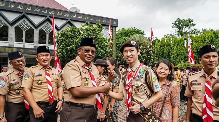 Ratusan Pramuka Garuda Jakpus Dilantik, PLT Wawalkot H. Iqbal Pramuka Garuda Pemimpin Masa Depan