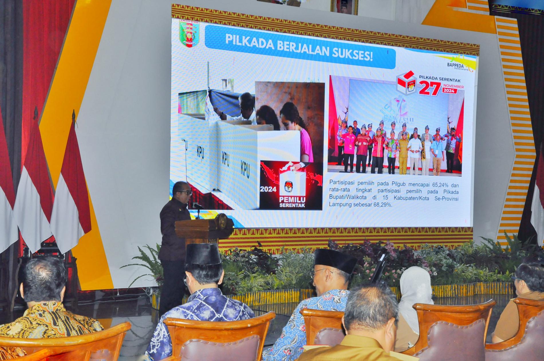 Pj. Gubernur Lampung Samsudin Paparkan Berbagai Capaian Pembangunan pada Refleksi Akhir Tahun 2024