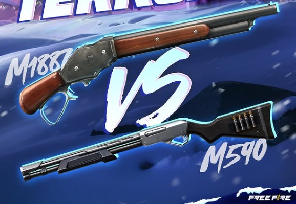 Senjata Shotgun Free Fire Mana yang Paling Sakit M1887 atau M590 Terbaru ?