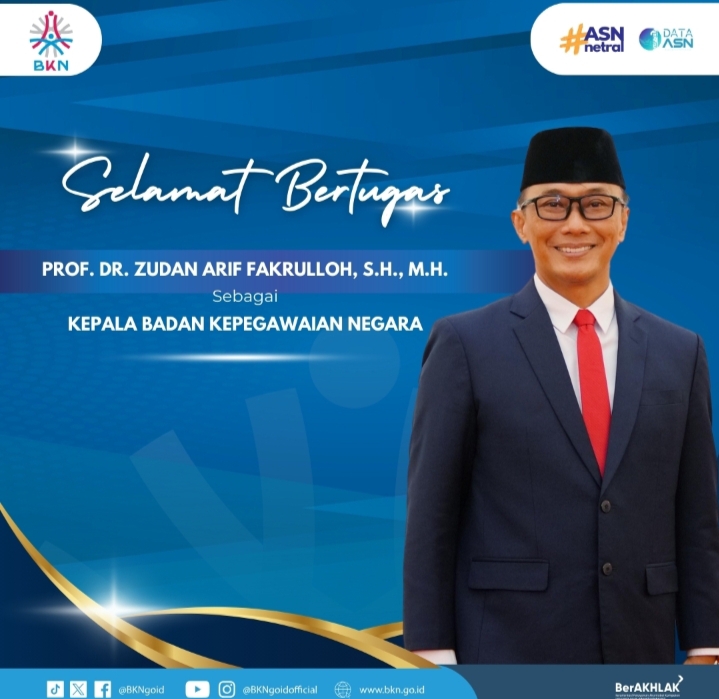 Usai Jalani Seleksi Terbuka, Prof. Zudan Arif Fakrulloh Resmi Dilantik Jadi Kepala BKN