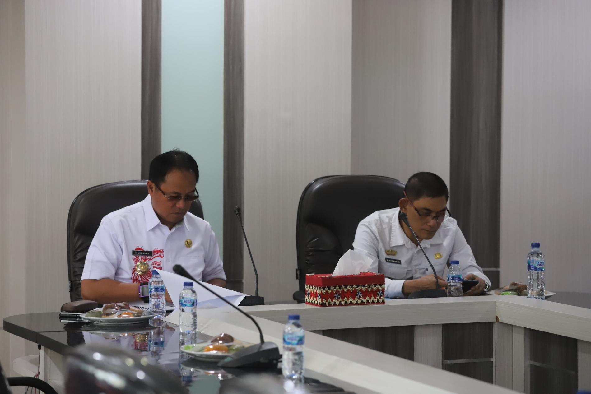 Pj. Bupati Lambar Beserta Jajaran Rapat Penataan Tenaga Non ASN