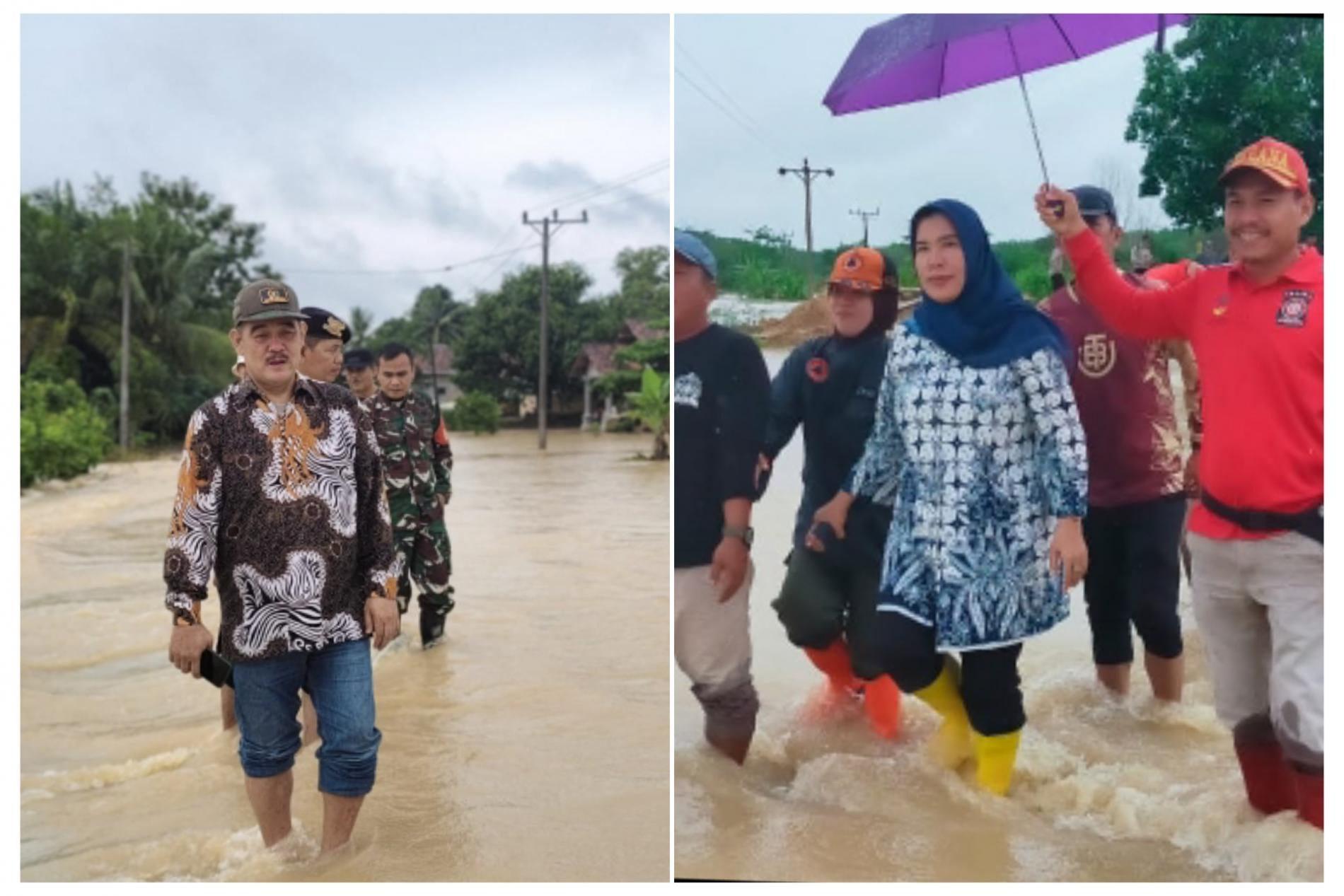 Ketua DPRD dan Pj Sekda Beri Bantuan Warga Terdampak Banjir di Tubaba