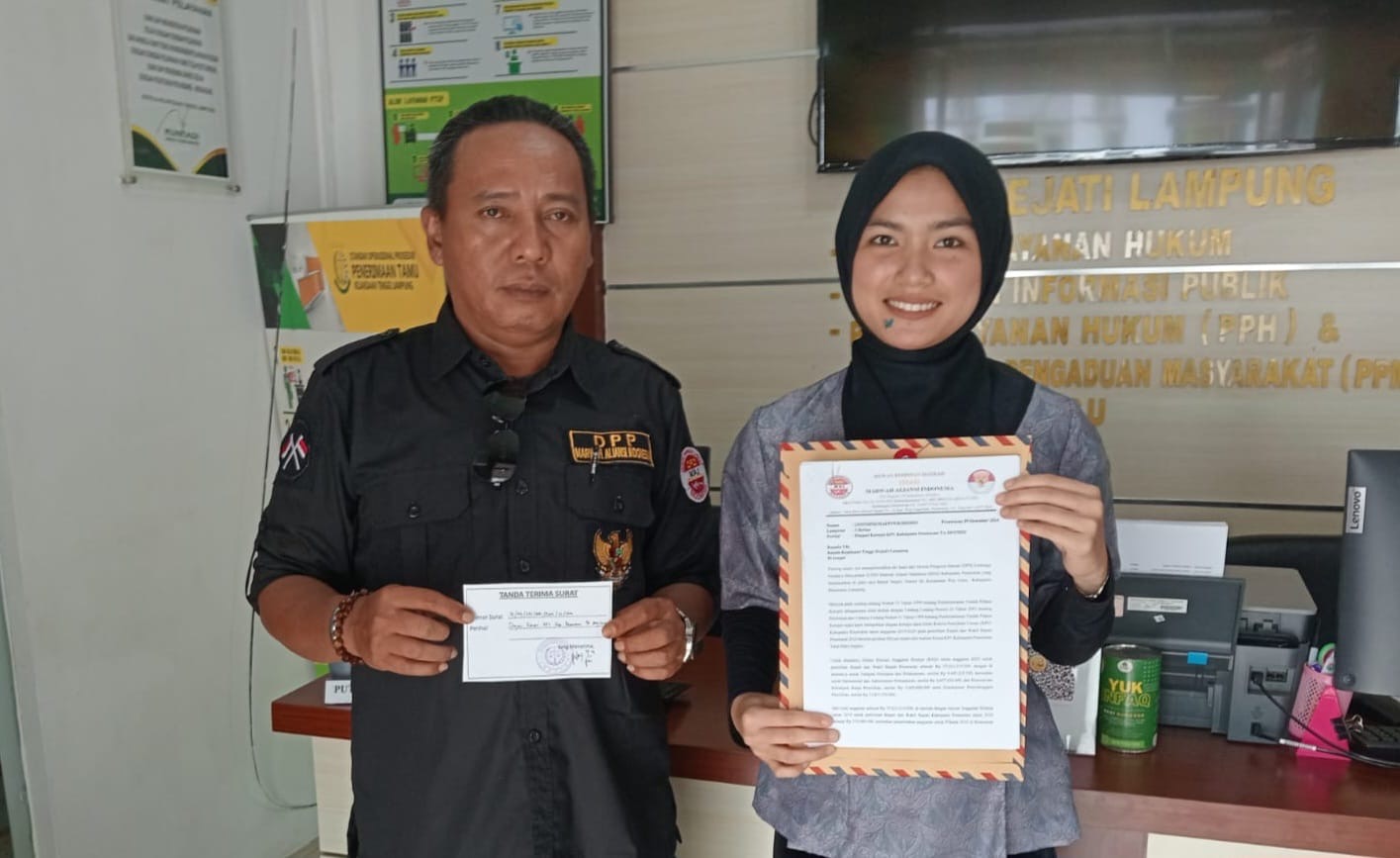 MAI Pertanyakan Laporan Dugaan Korupsi KPU Pesawaran ke Kejati