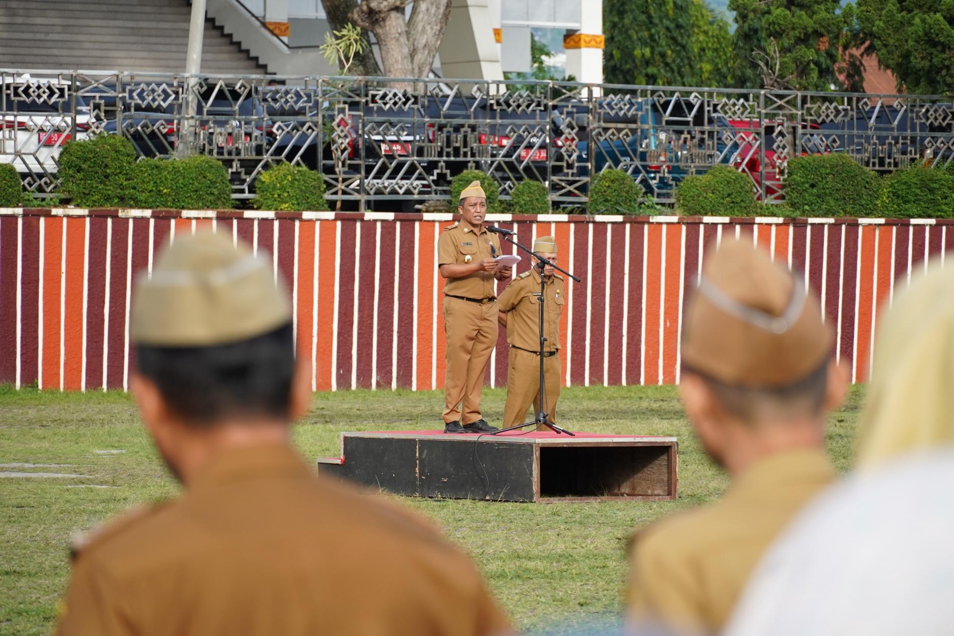 Staf Ahli Gubernur Pimpin Apel, Sampaikan Arahan Pj. Gubernur Lampung Terkait P3K dan Kewaspadaan Cuaca Ekstrem