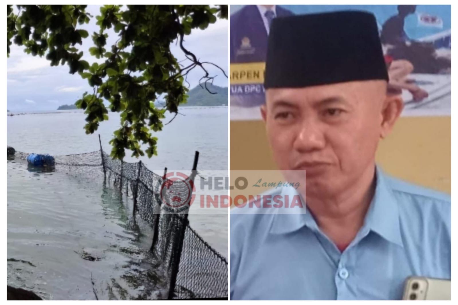 Himpunan Nelayan Desak KKP Bongkar Pagar Sampah Marriot  Resort and Spa