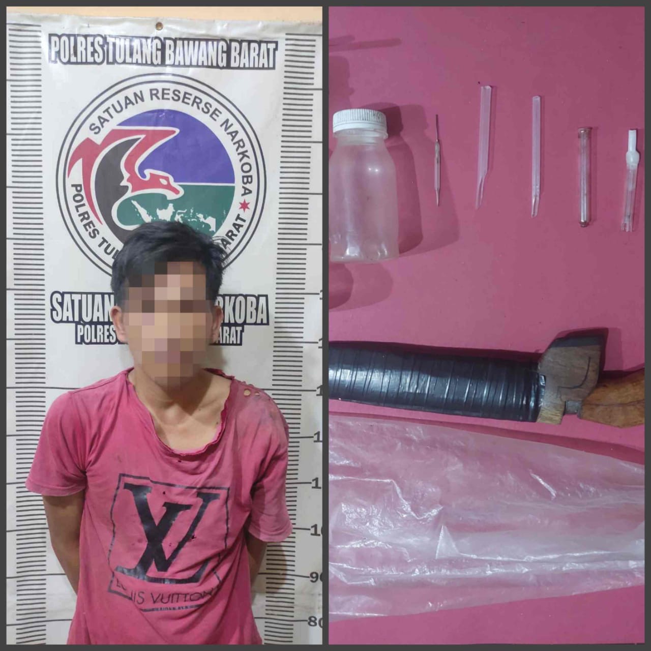 Pamer Nyabu di Medsos, Si Abang Jago Diamankan Polisi Tubaba