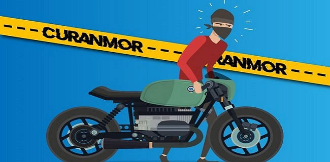 Maling Di Lampung Timur Gasak Motor Warga