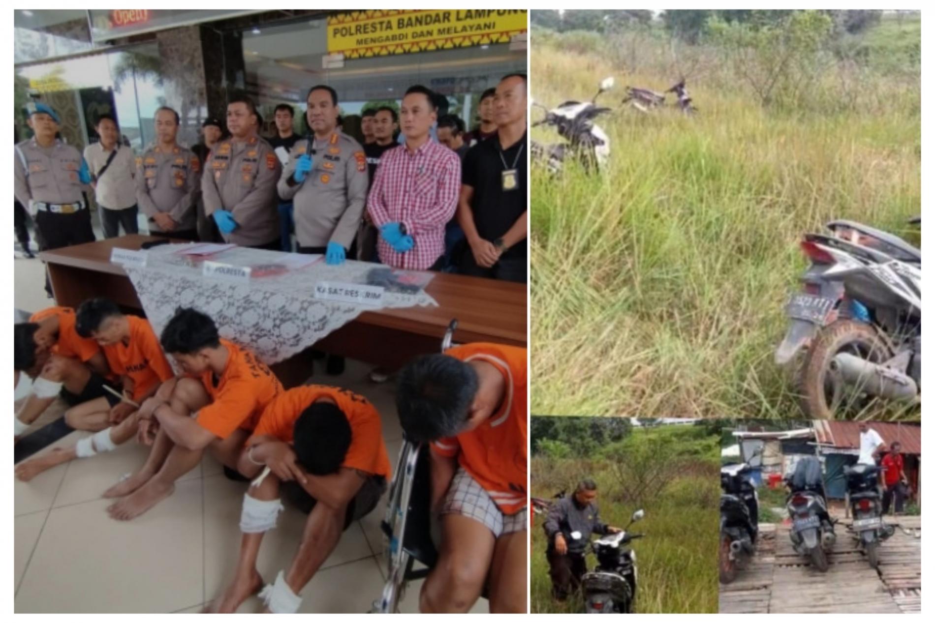 Komplotan Pencuri Motor Kumpulkan Curian di Semak-Semak Dekat Tol 