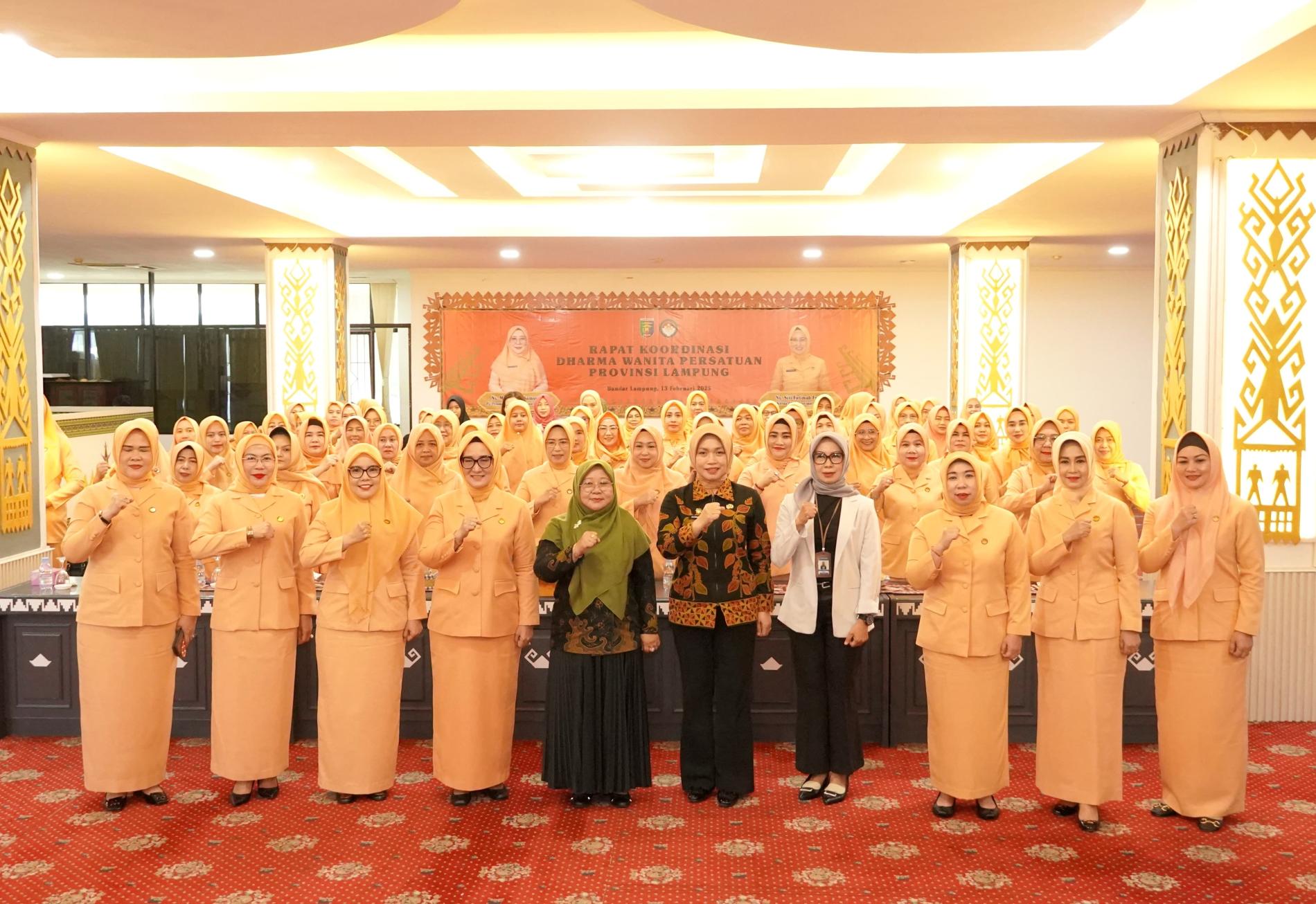 Pj. Penasihat DWP Provinsi Lampung Buka Rakor, Sampaikan Apresiasi dan Permohonan Pamit