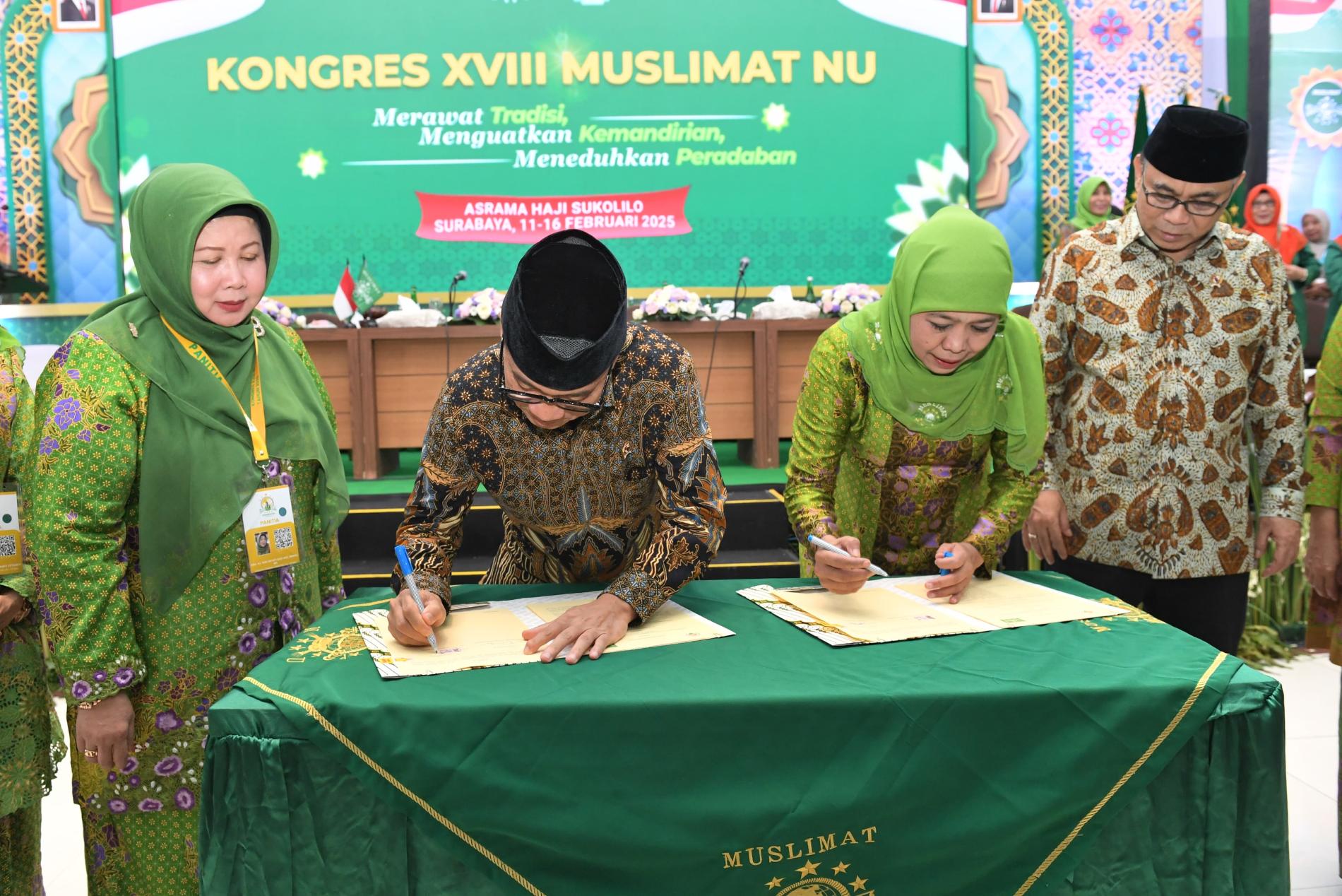 Gandeng Muslimat NU, Mendes Yandri: Wadah Utama Penggerak Pemberdayaan Masyarakat Desa