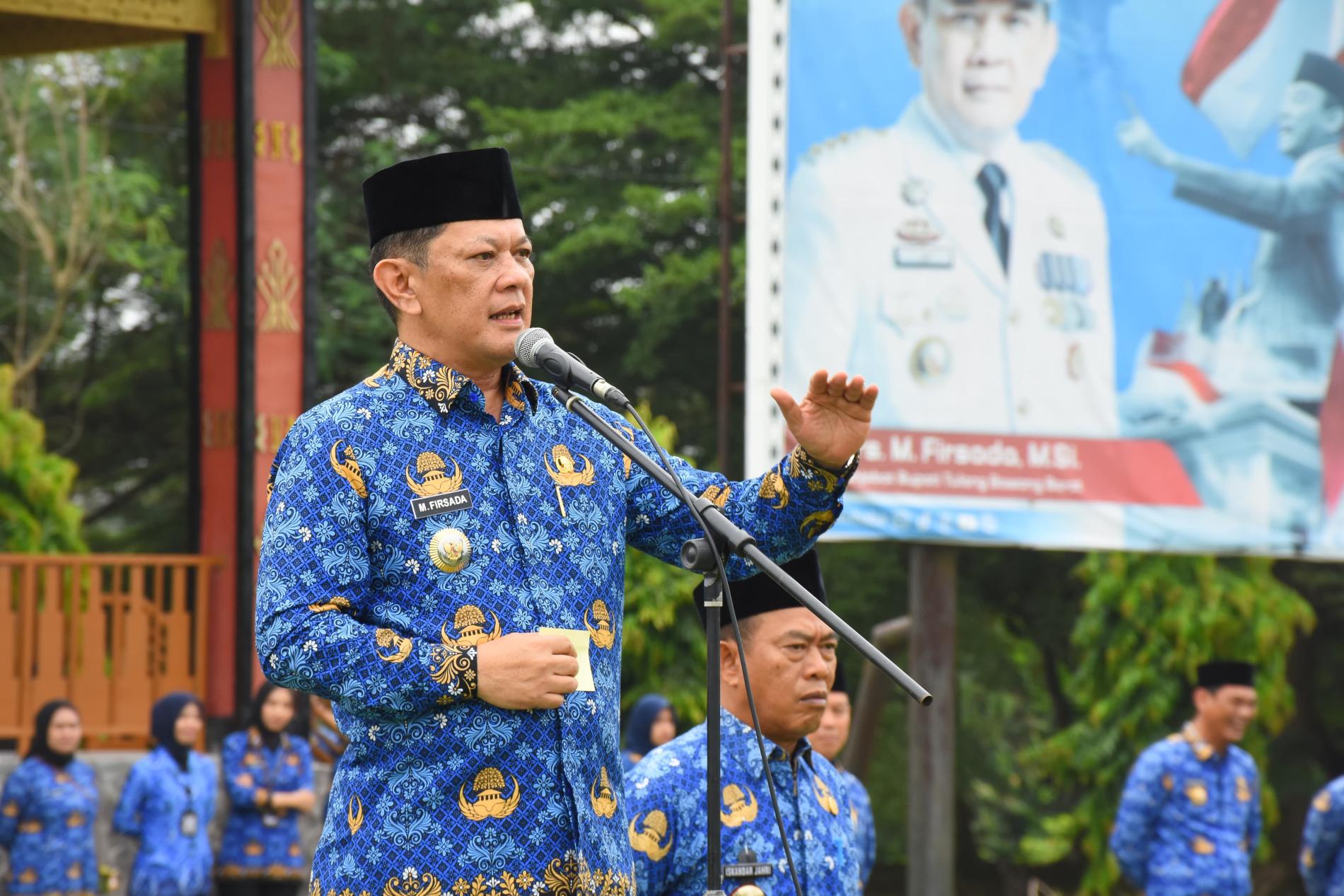 Apel Senin, Pj Bupati: Pamit, Saya Mulang Tiuh  ke Provinsi