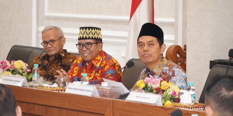Pj. Gubernur Samsudin Sambut Kunker Komisi II DPR RI, Evaluasi Penyelenggaraan Pilkada Serentak di Provinsi Lampung