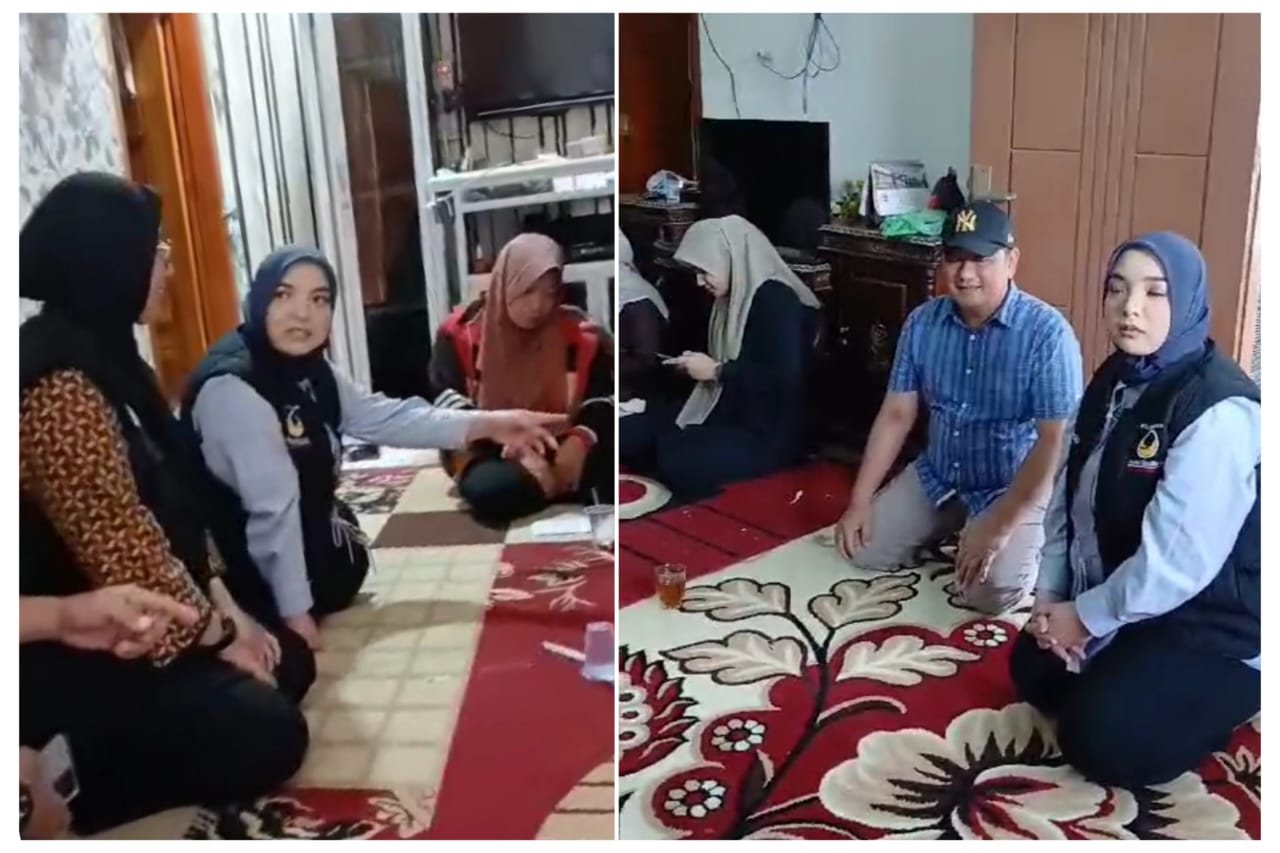 Rahmawati Melayat Wanita Hanyut dan Suami-Isteri Tertimbun Tembok