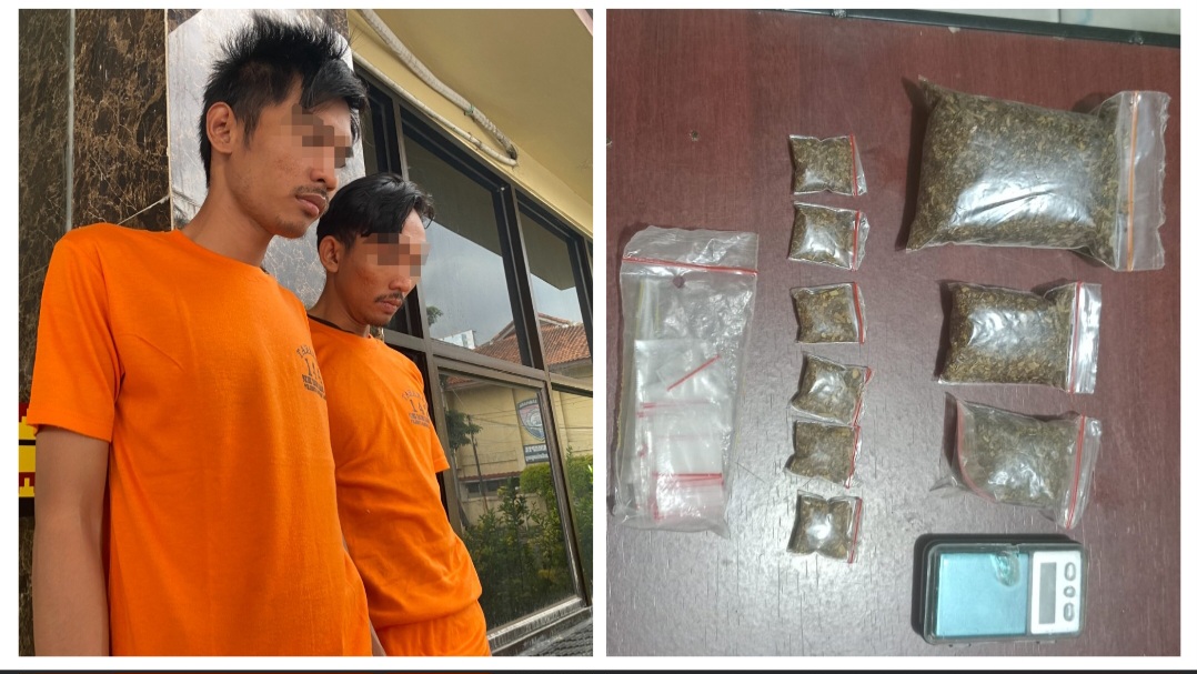 Mau Transasksi Narkoba Dua Pria Warga Langkapura Keciduk Polisi.