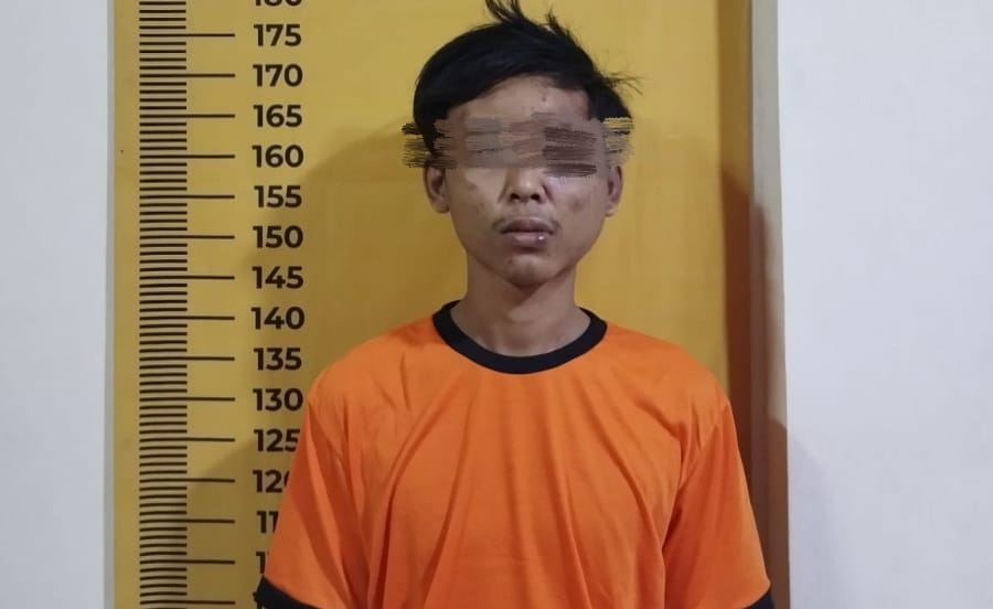 Polsek Pinang Amankan Pelaku Transaksi COD Hp Pakai Golok