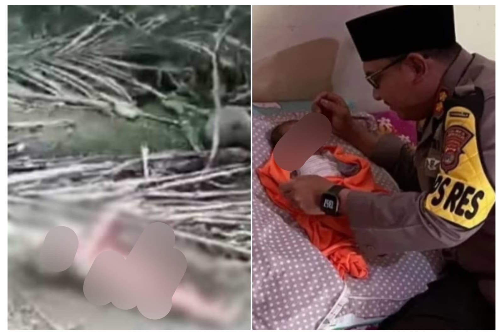 Bayi Laki Tanpa Sehelai Kain Ditemukan di Samping Ponpes, Kalianda