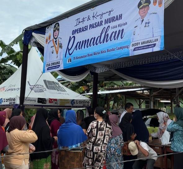 Pemkot Bandarlampung Operasi Pasar Serentak di 20 Kecamatan
