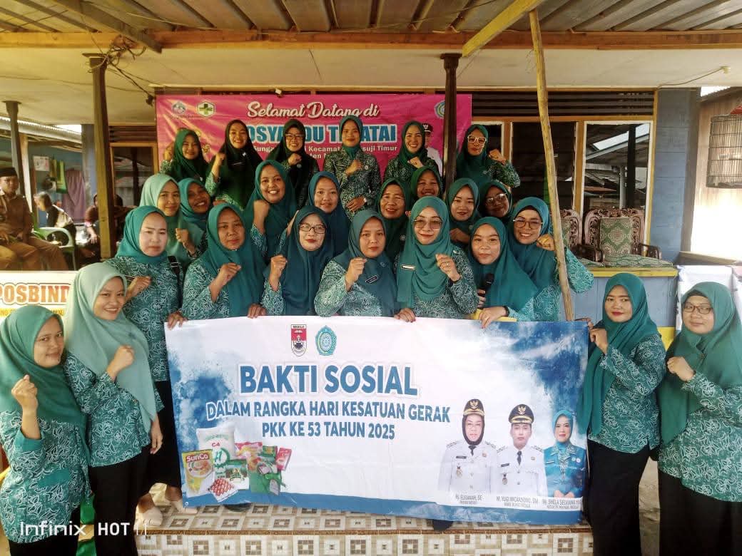 Memperingati Hari Kesatuan Gerak Ke 53 TP-PKK Mesuji Gelar Bakti Sosial
