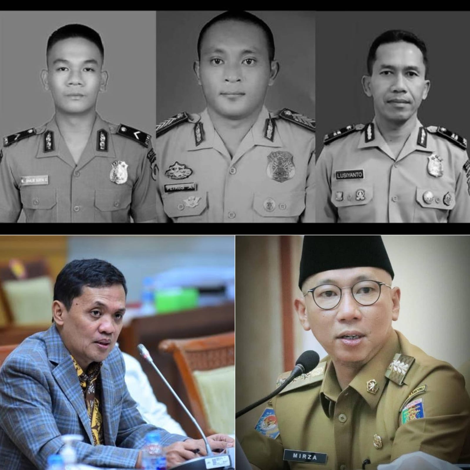 Usai Mirza, Kawat Duka Ketua Komisi III DPR Habiburokhman Bagi 3 Anumerta Way Kanan