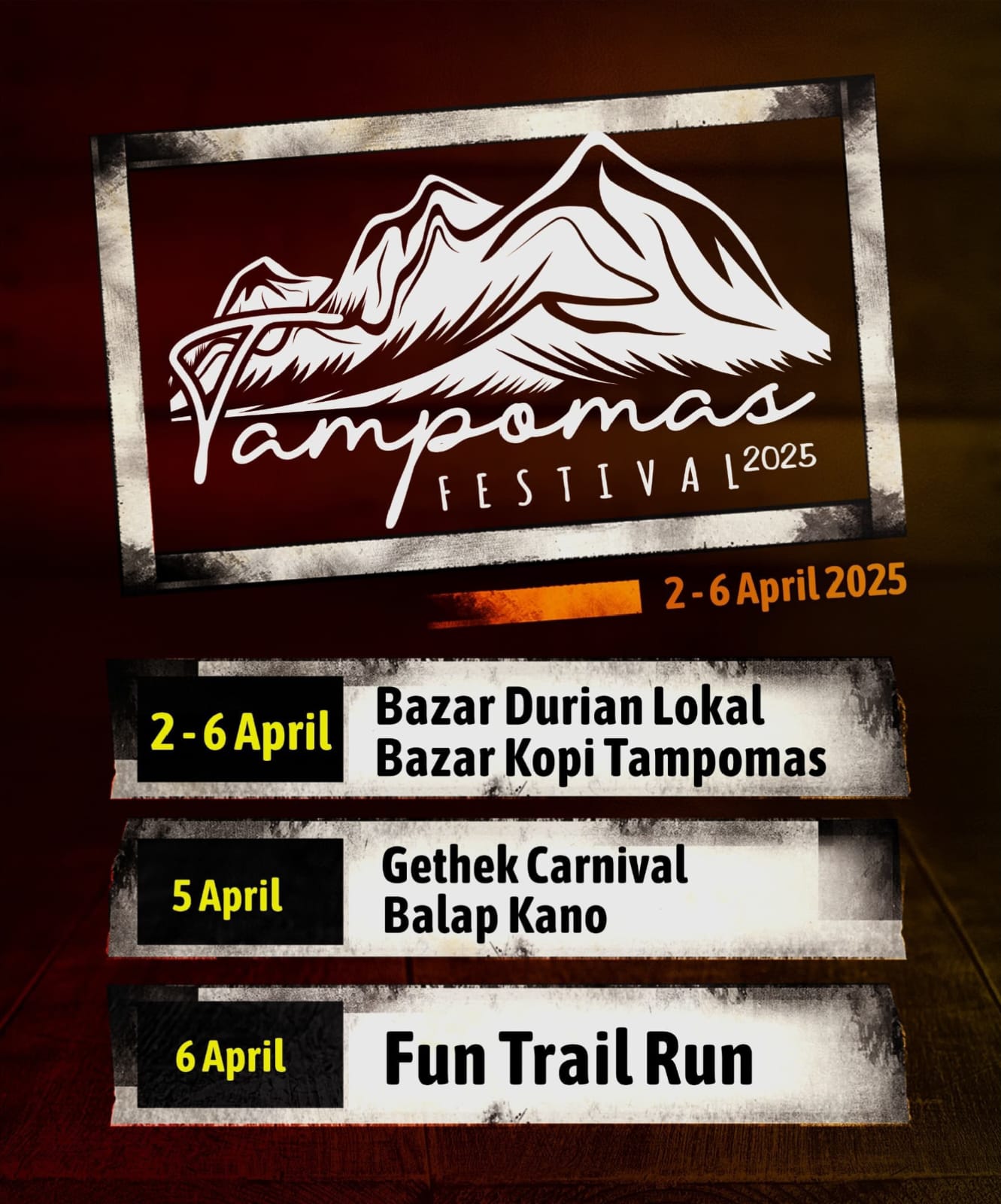Festival Tampomas 2025, Sensasi Ngopi Duren Balap Kano, dan Lari Lintas Alam