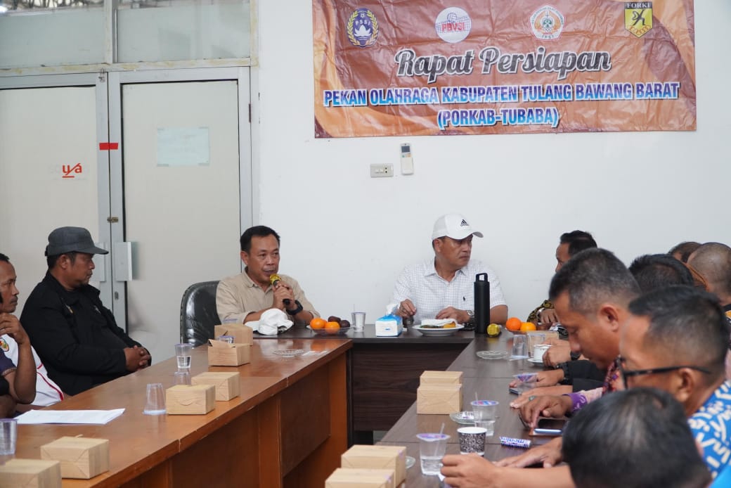 Jelang Porkab 2025, Pemkab Tubaba Bersama KONI gelar Rakor