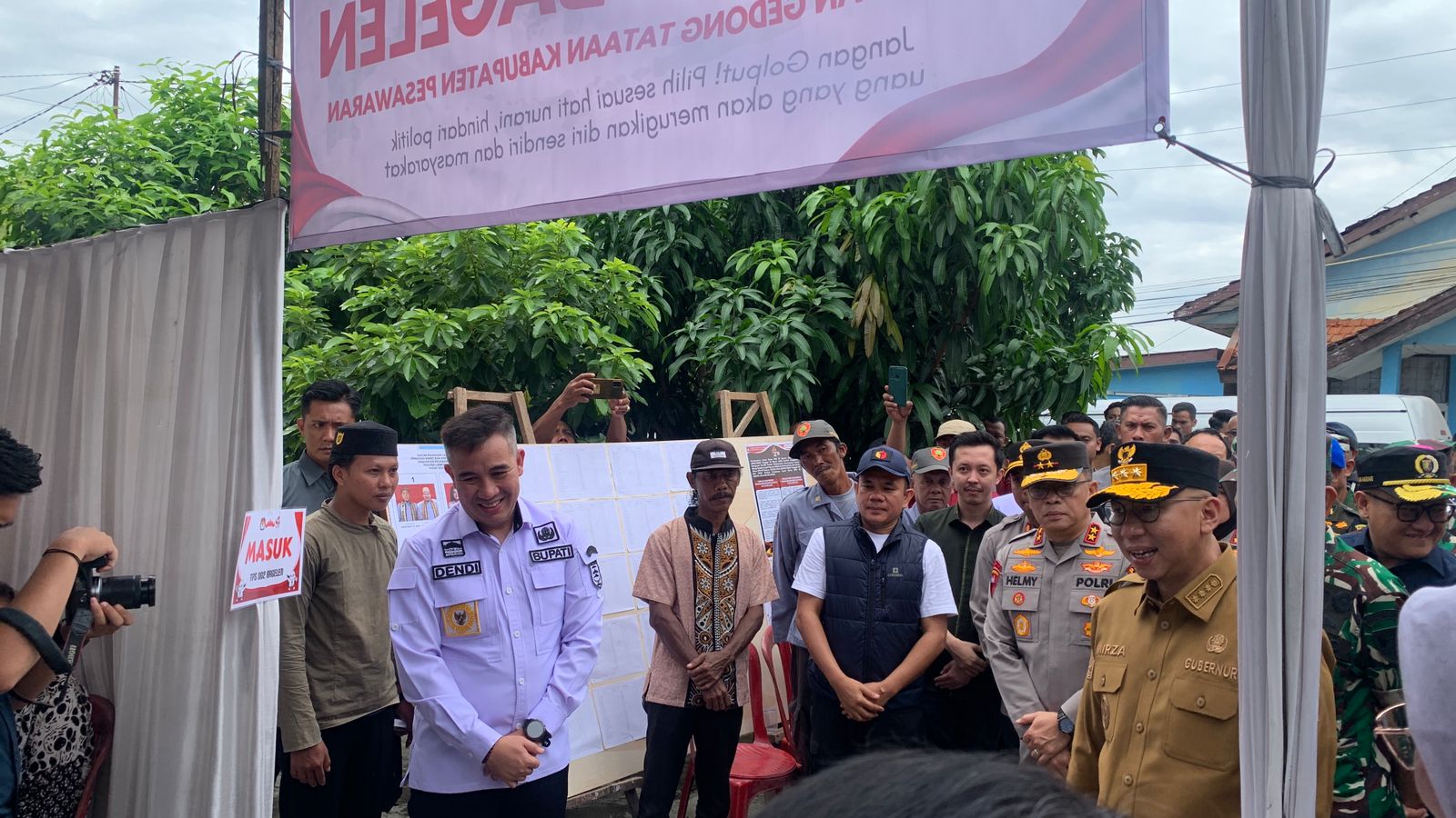 Gubernur RMD Pantau Pelaksanaan PSU Pilkada Pesawaran