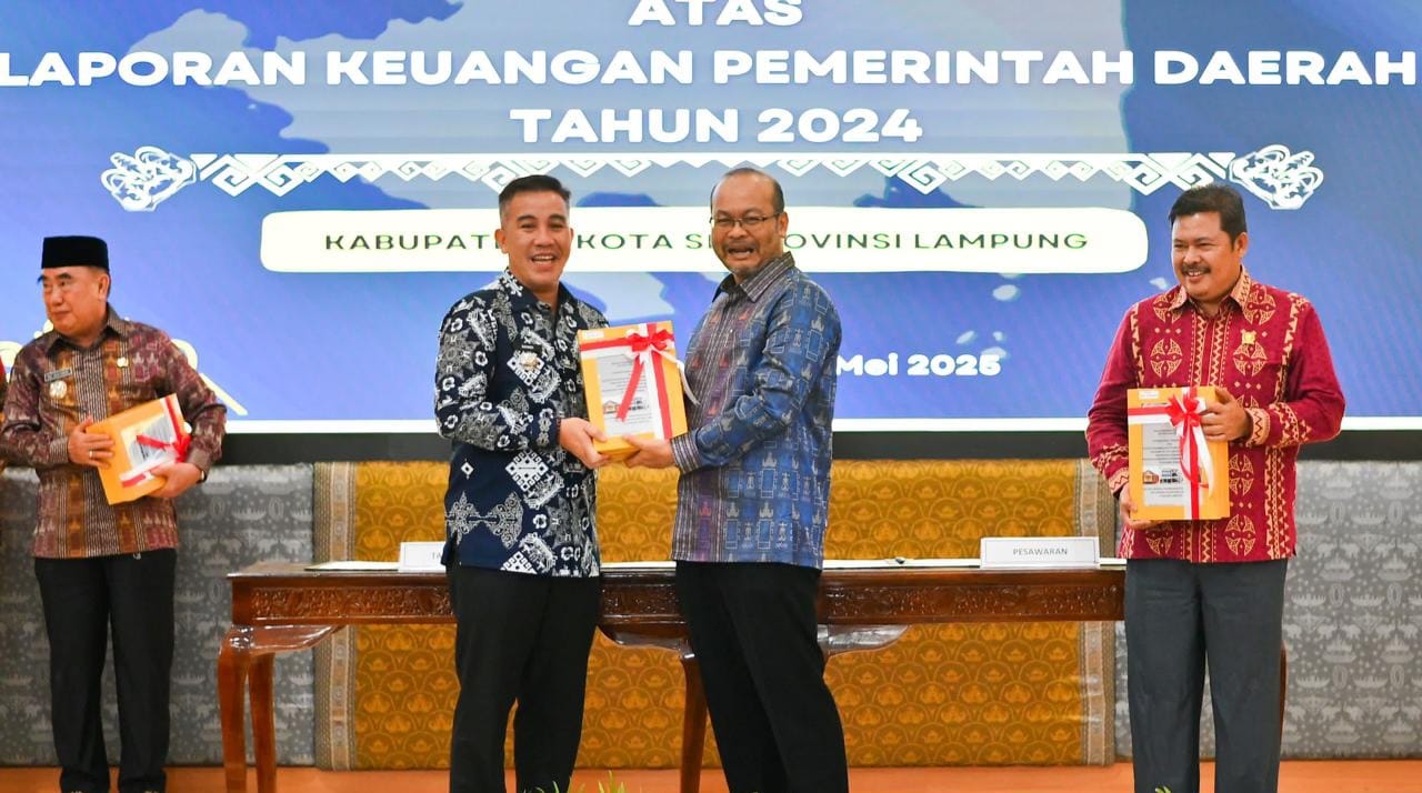 9 Kali Berturut-turut, Pemkab Pesawaran Kembali Raih Opini WTP