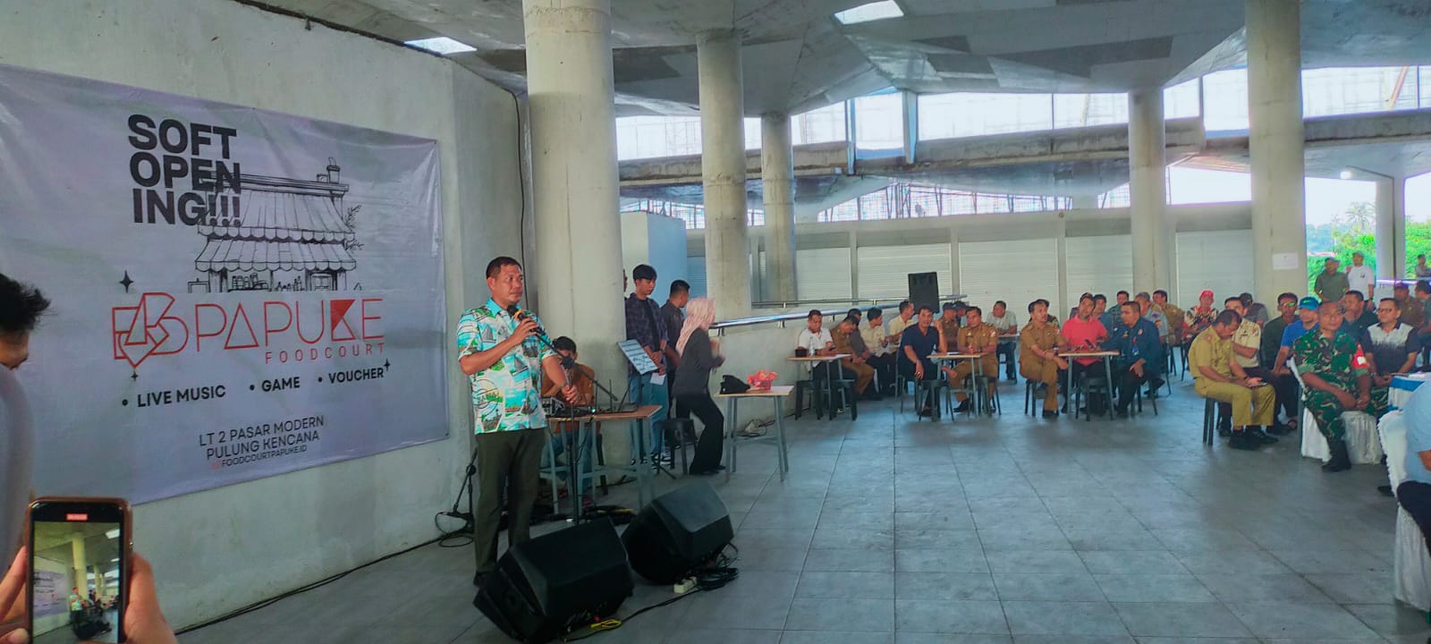 Wakil Bupati Soft Opening Papuke Food Court Pulung Kencana