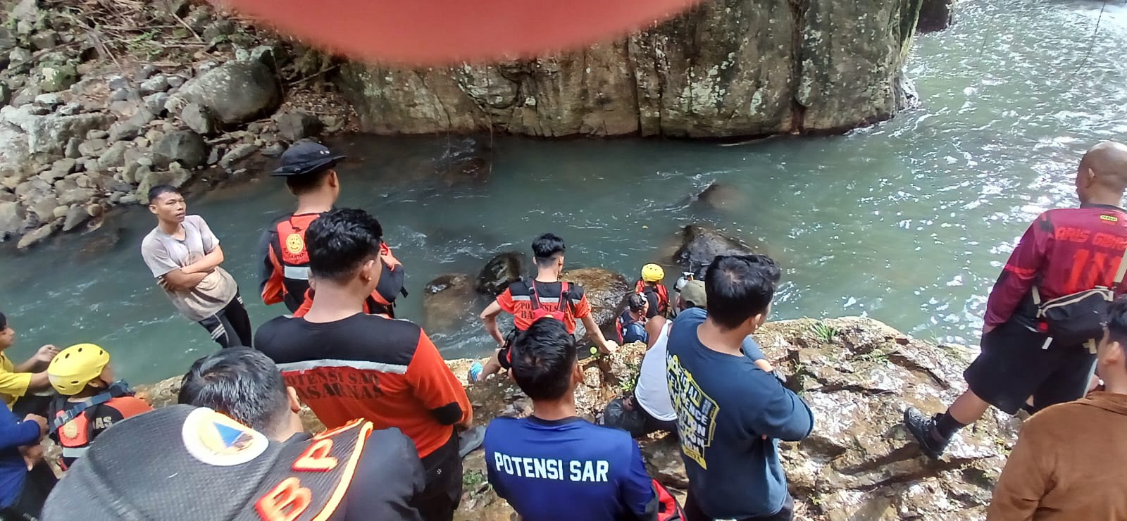 SAR Temukan Korban Tenggelam di Air Terjun Batumenyan Pesawaran