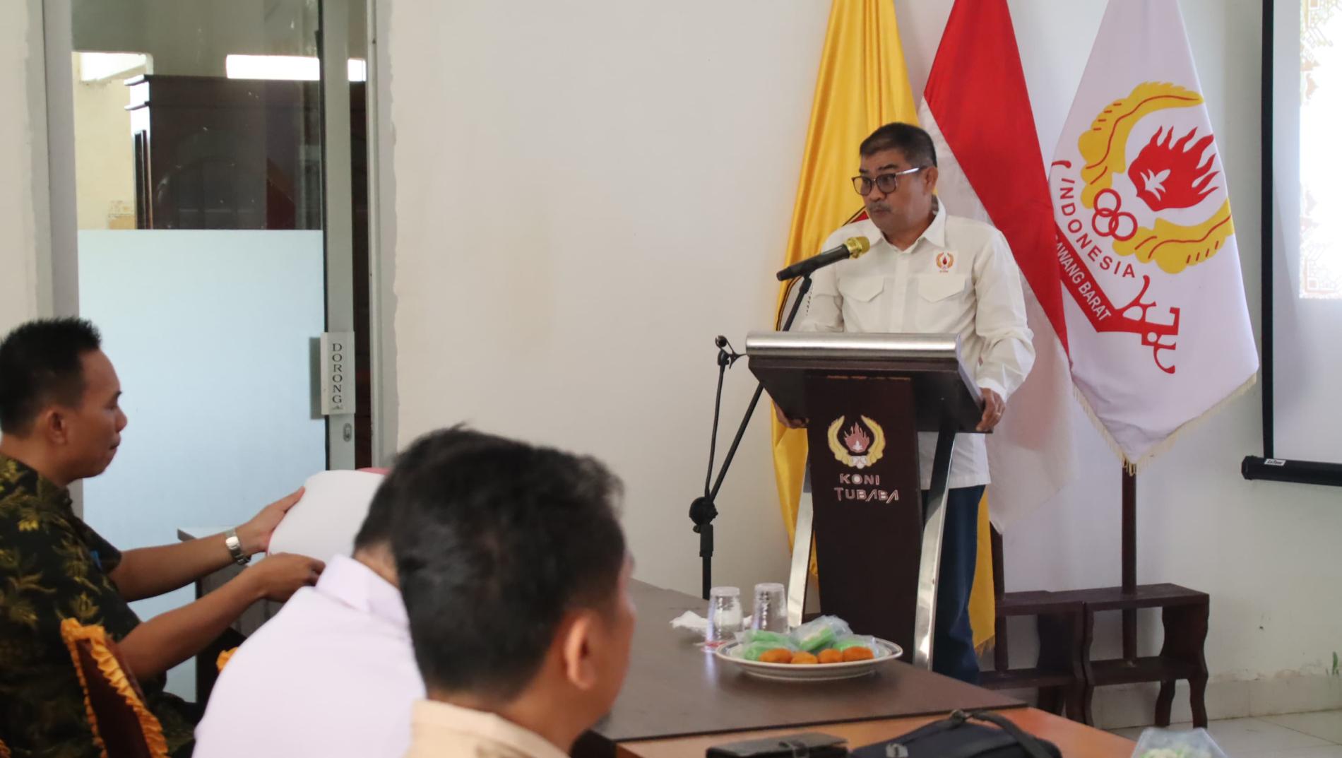 Amalsyah Pesan ke KONI Tubaba agar Struktur Kepengurusan Efisien dan efektif