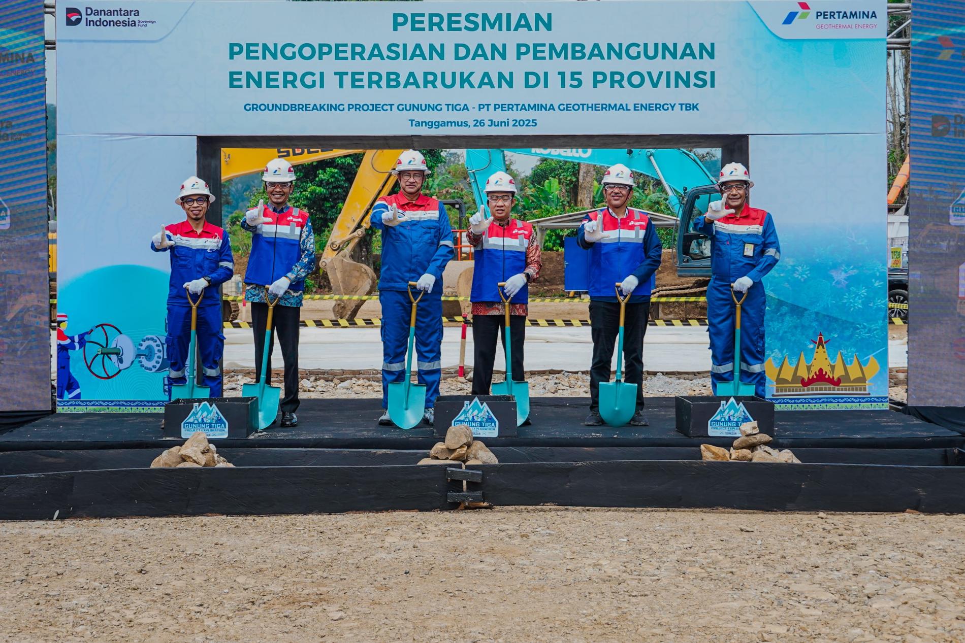 Lampung Dukung Energi Terbarukan, Groundbreaking Eksplorasi Gunung Tiga Resmi Dimulai