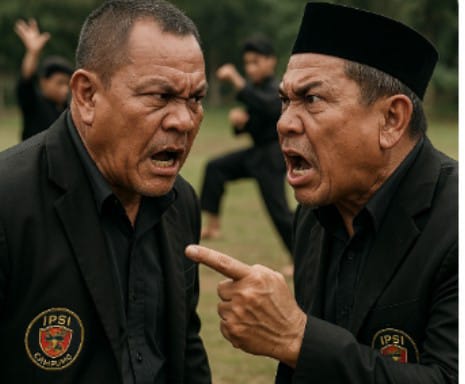 Pengurus Pencak Silat yang Dipimpin Faisol Djausal Terlibat Pencak Lidah