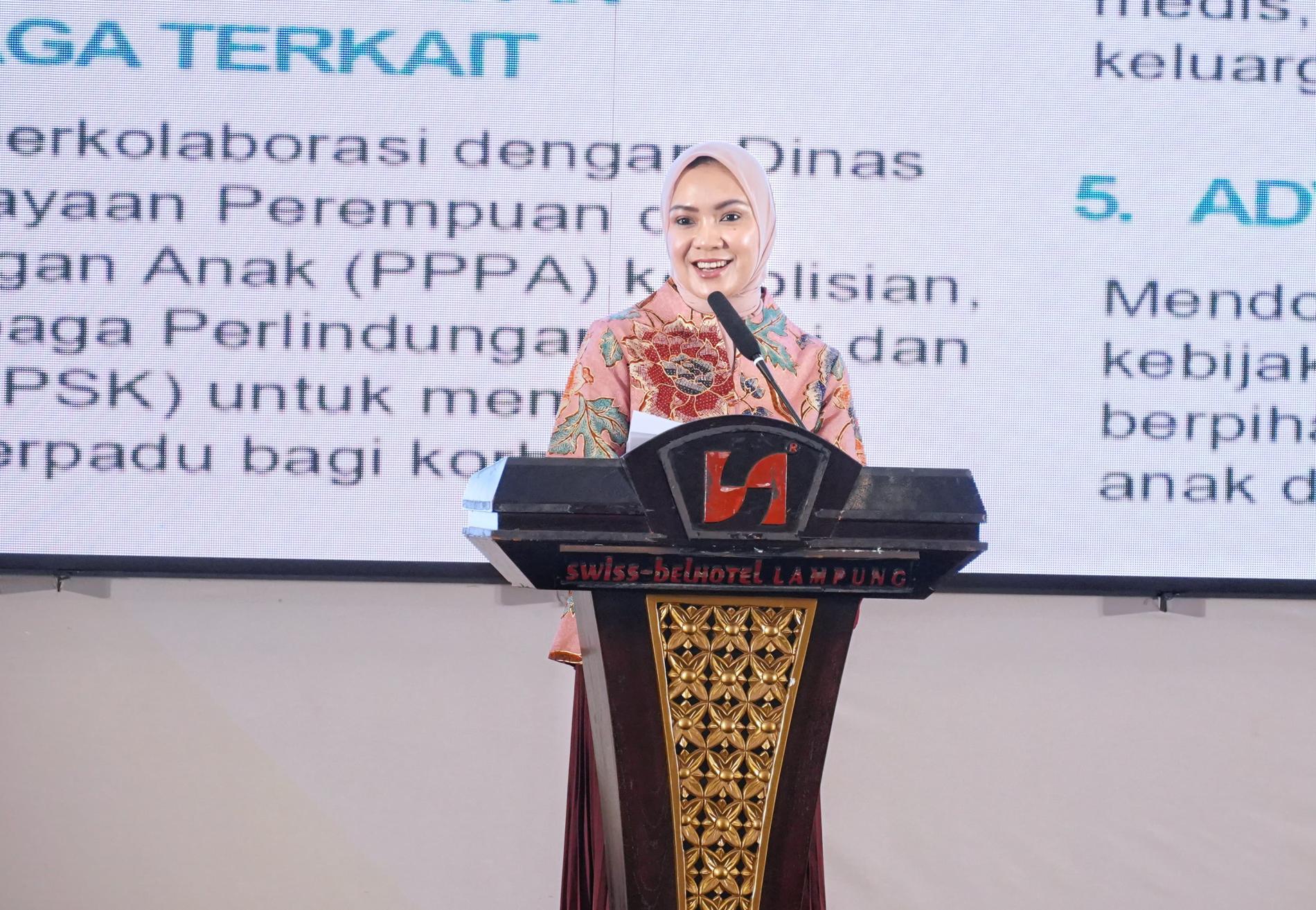 Perempuan Hebat, Keluarga Kuat : TP. PKK Provinsi Lampung Dorong Pencegahan Kekerasan Pada Perempuan dan Anak