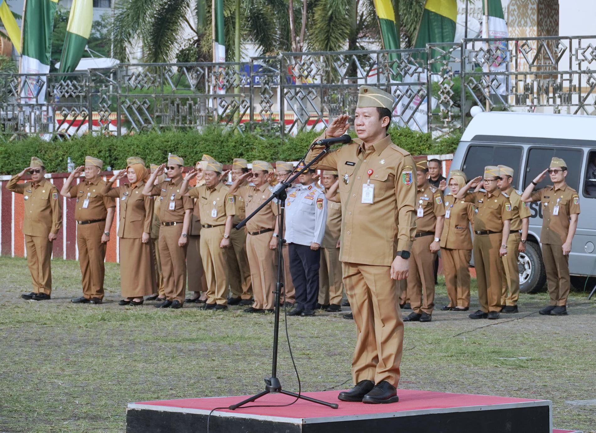 Gerakan Merah Putih, Pemprov Lampung Ajak ASN dan Masyarakat Kibarkan Bendera Hingga Akhir Agustus