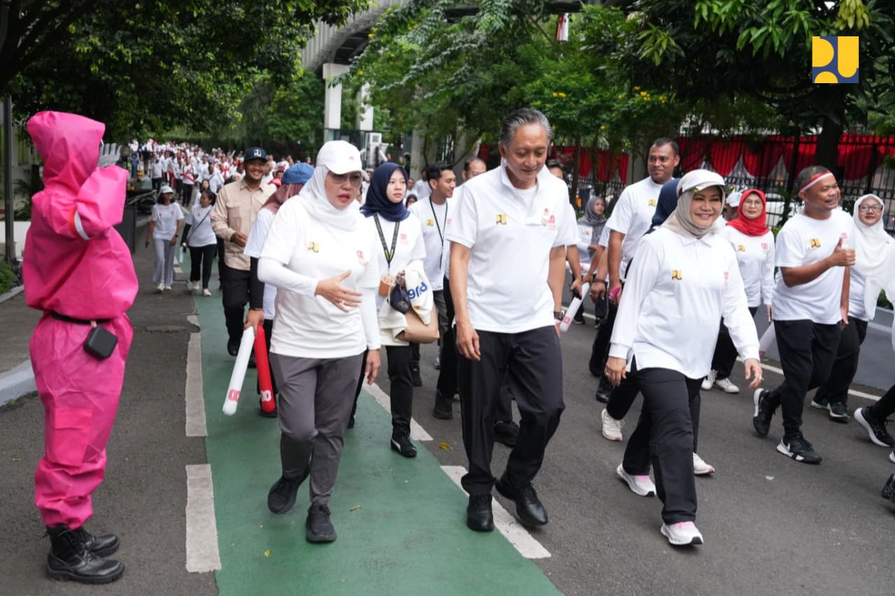Meriahkan HUT ke-80 Kemerdekaan RI, Kementerian PU Selenggarakan Jalan Sehat dan Festival Merdeka