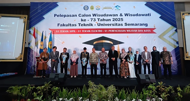 Dekan Fakultas Teknik USM Lepas 197 Calon Wisudawan, Minta Lulusan Bermental Kuat