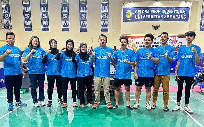 Berangkat dengan Dana Swadaya, Tim Putra Tenis Meja Rembang Juara Pra-Porprov Jateng 2025