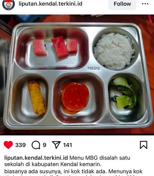Viral Menu MBG Memprihatinkan, Ini Tanggapan Komisi D DPRD dan Disdikbud Kendal