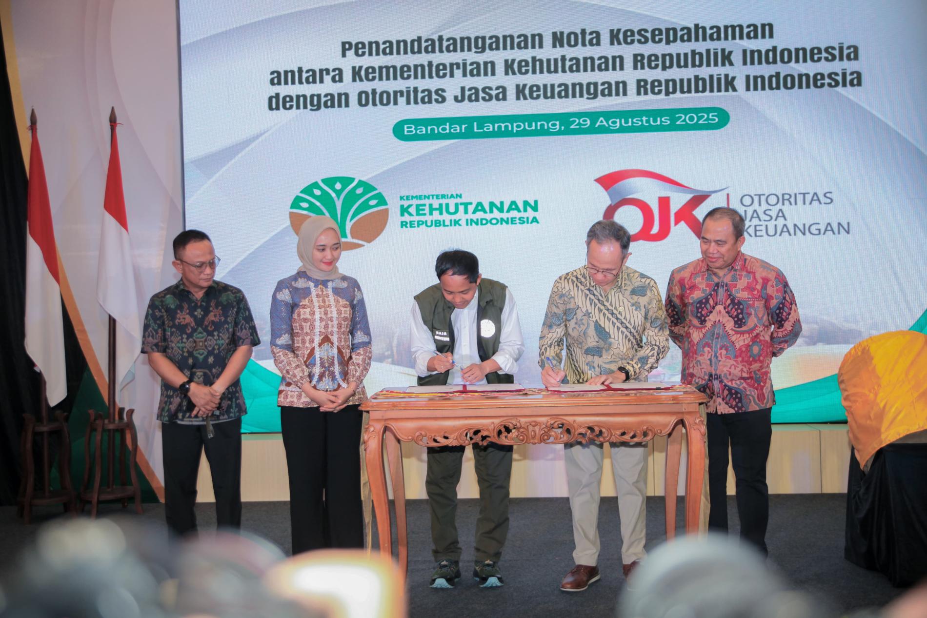 Lampung Jadi Provinsi Pertama Proyek Percontohan Nilai Ekonomi Karbon Perhutanan Sosial di Indonesia