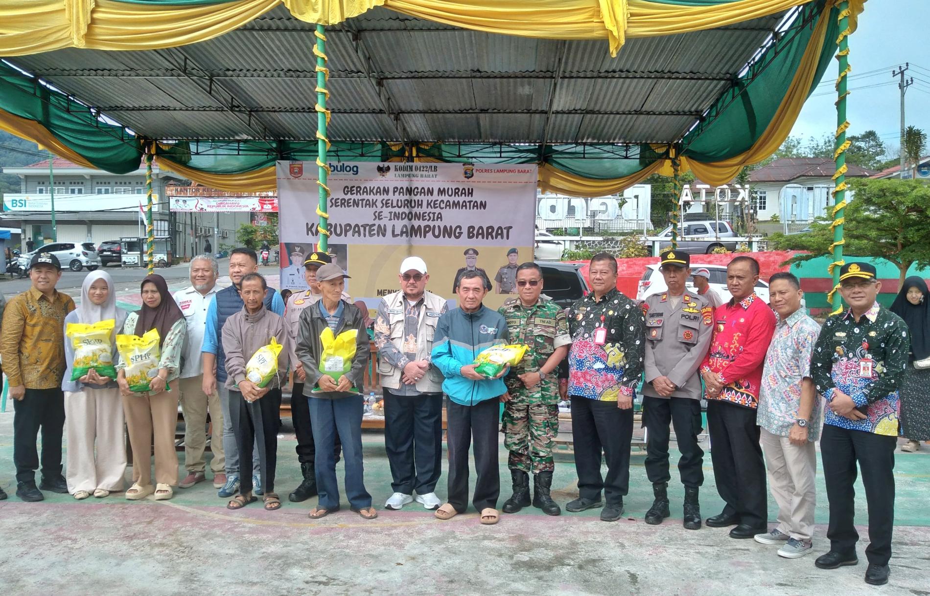 Lampung Barat Gelar Gerakan Pangan Murah Serentak