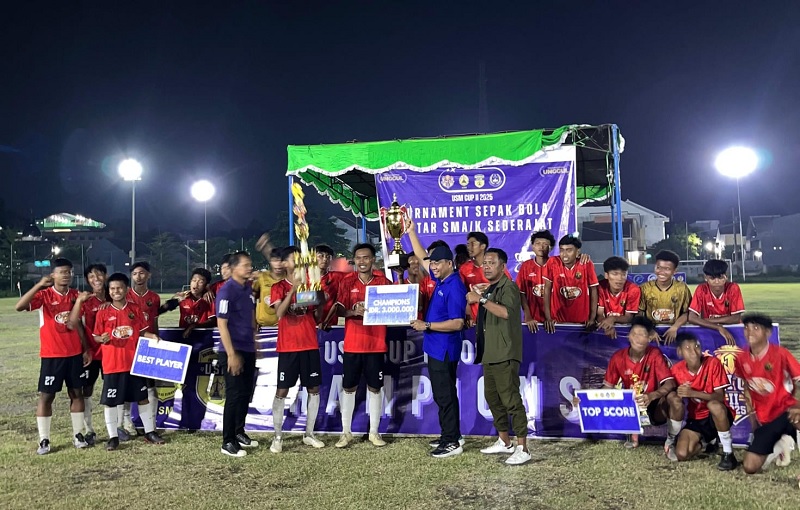 Menang Adu Penalti, SMAN 1 Mranggen Juarai Turnamen Sepak Bola Piala Rektor USM